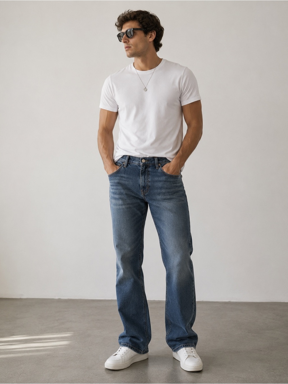 Hollister Men’s Dark Blue Slim Straight Jeans